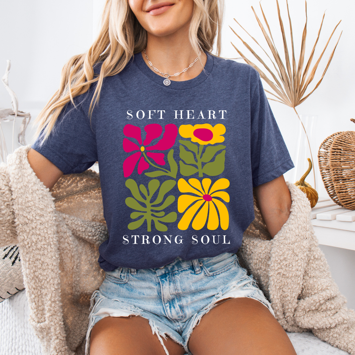 Soft Heart Strong Soul Floral Tee