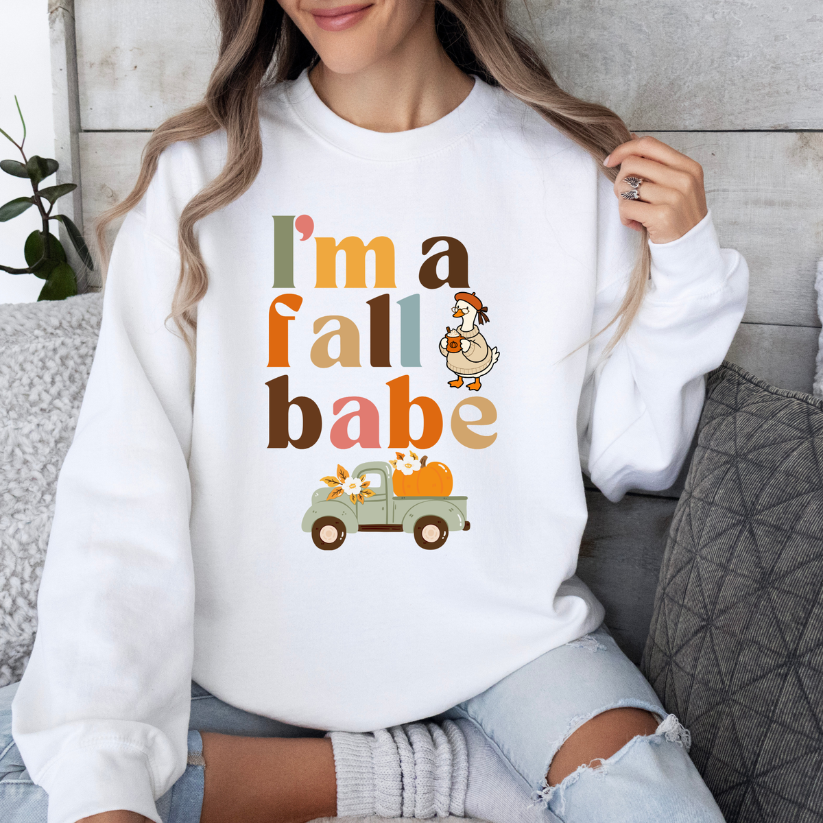 Fall Babe Crewneck Sweatshirt