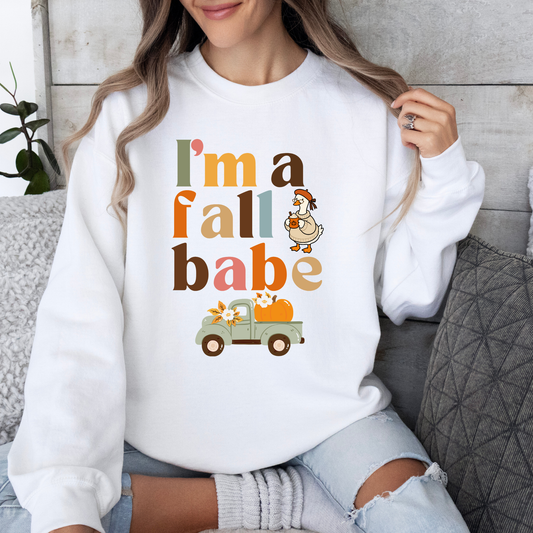 Fall Babe Crewneck Sweatshirt