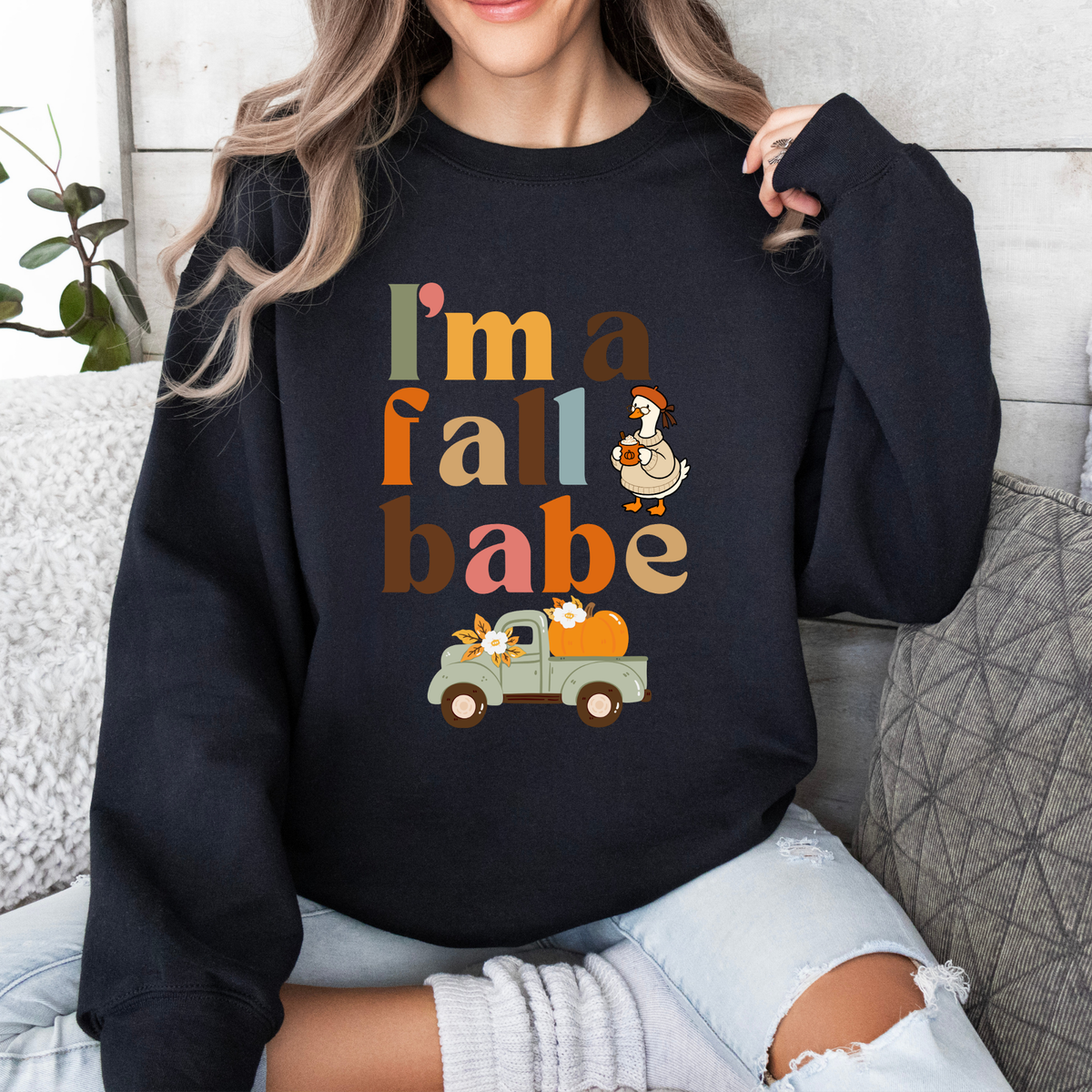 Fall Babe Crewneck Sweatshirt