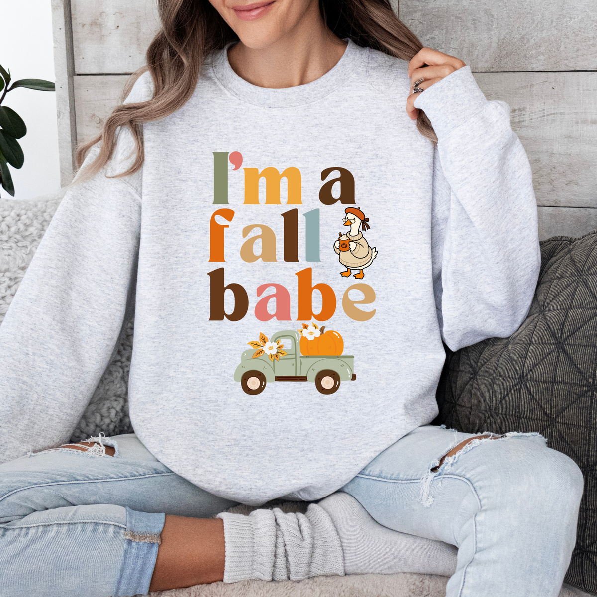 Fall Babe Crewneck Sweatshirt