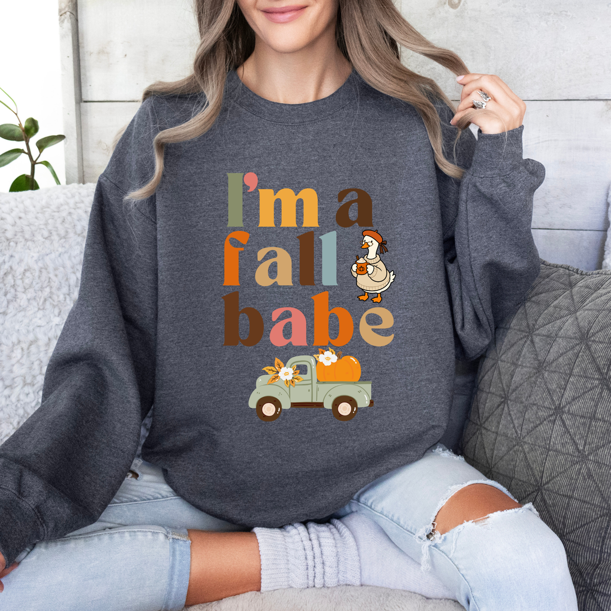 Fall Babe Crewneck Sweatshirt