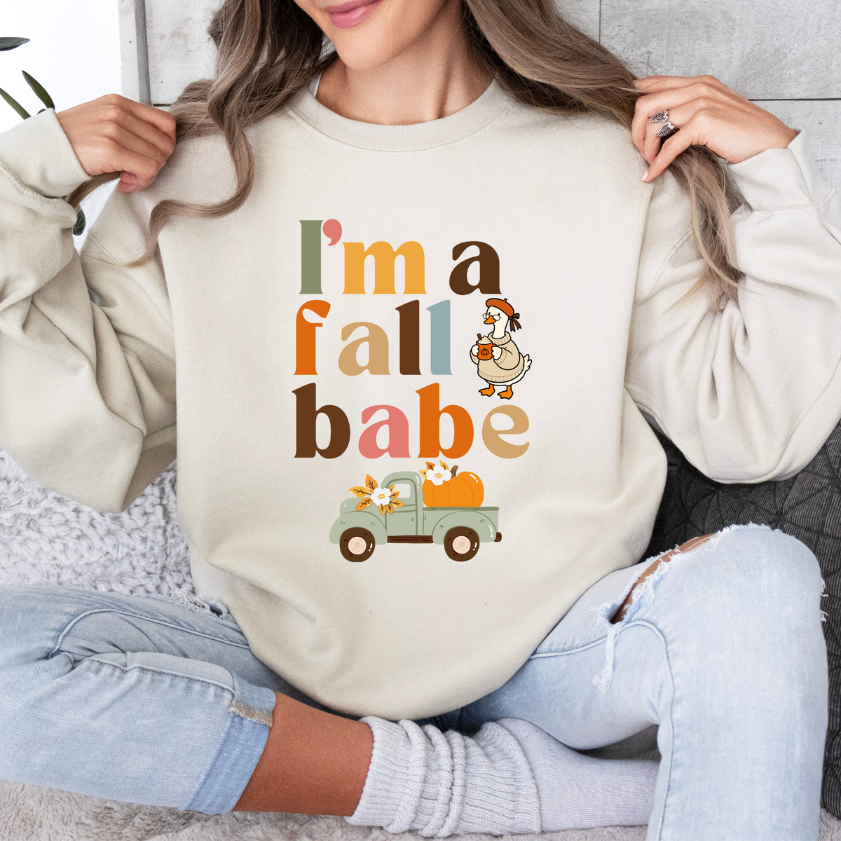 Fall Babe Crewneck Sweatshirt
