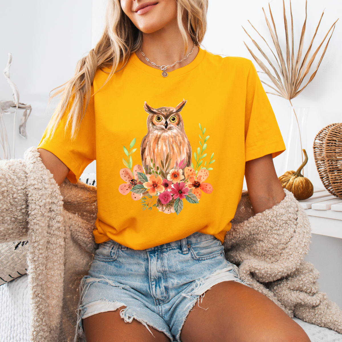 Owl & Wildflower T-Shirt