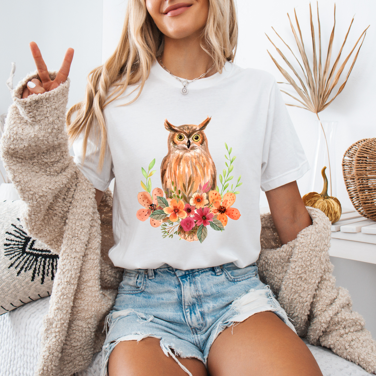 Owl & Wildflower T-Shirt