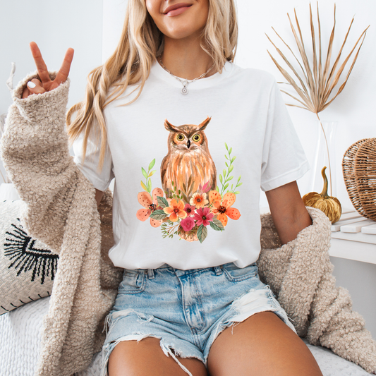 Owl & Wildflower T-Shirt