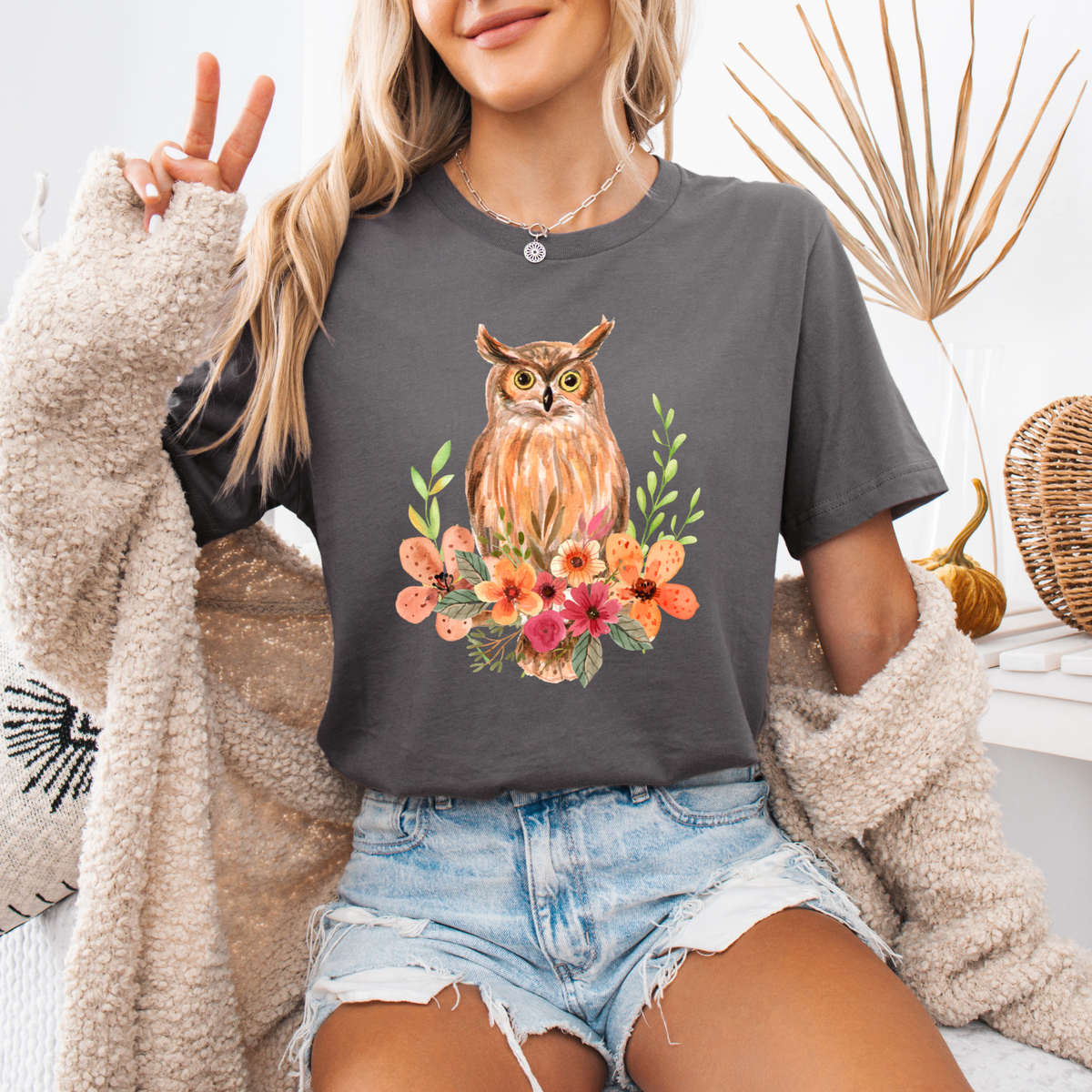 Owl & Wildflower T-Shirt