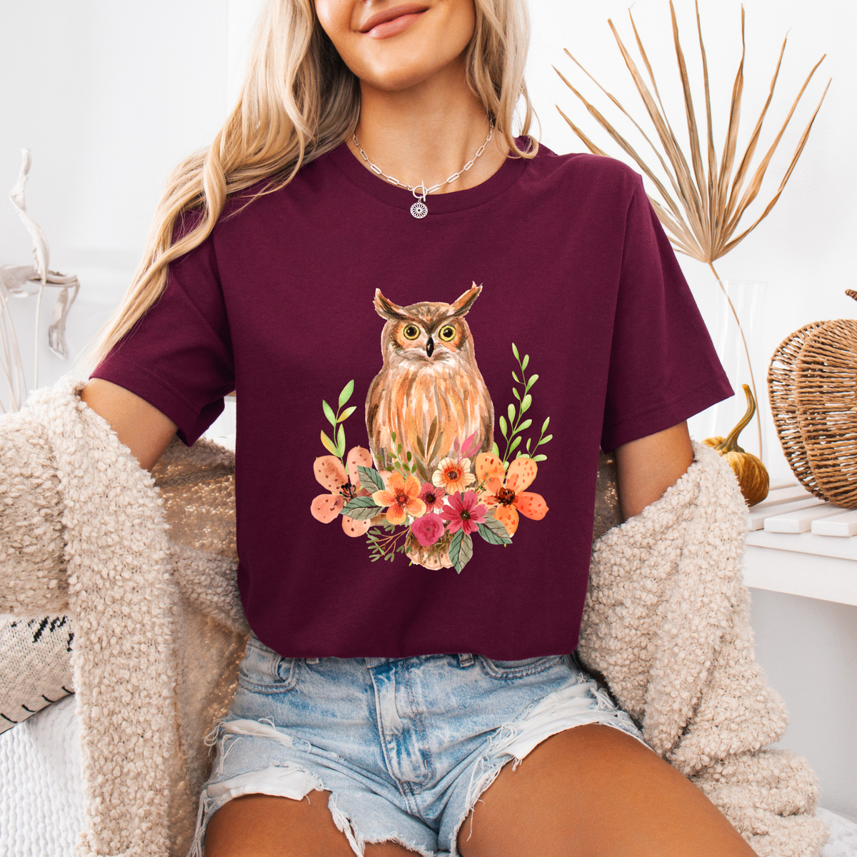 Owl & Wildflower T-Shirt
