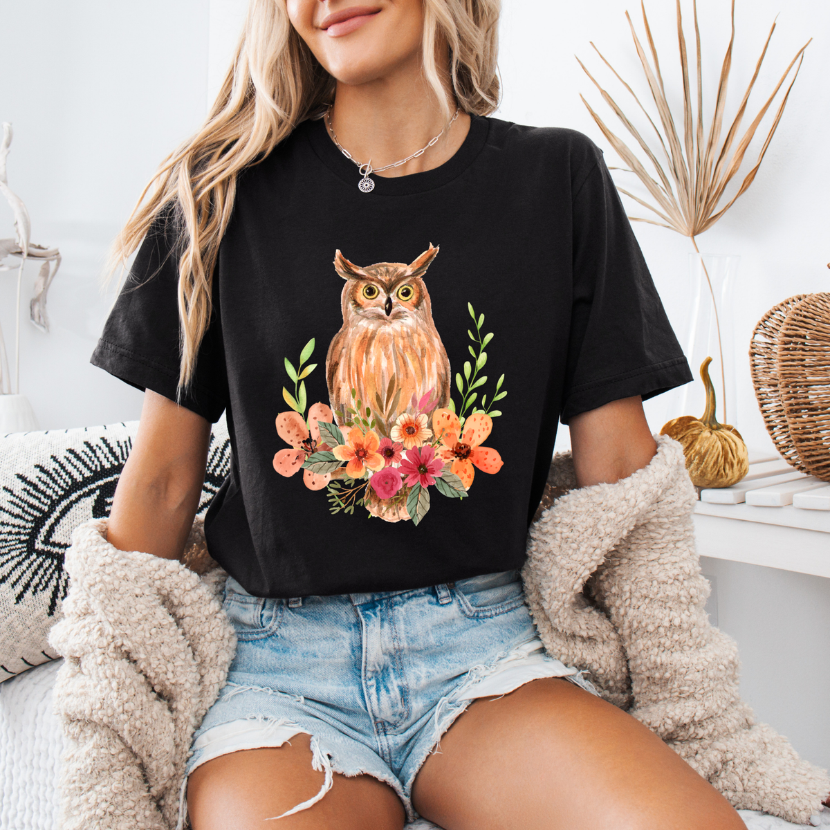Owl & Wildflower T-Shirt