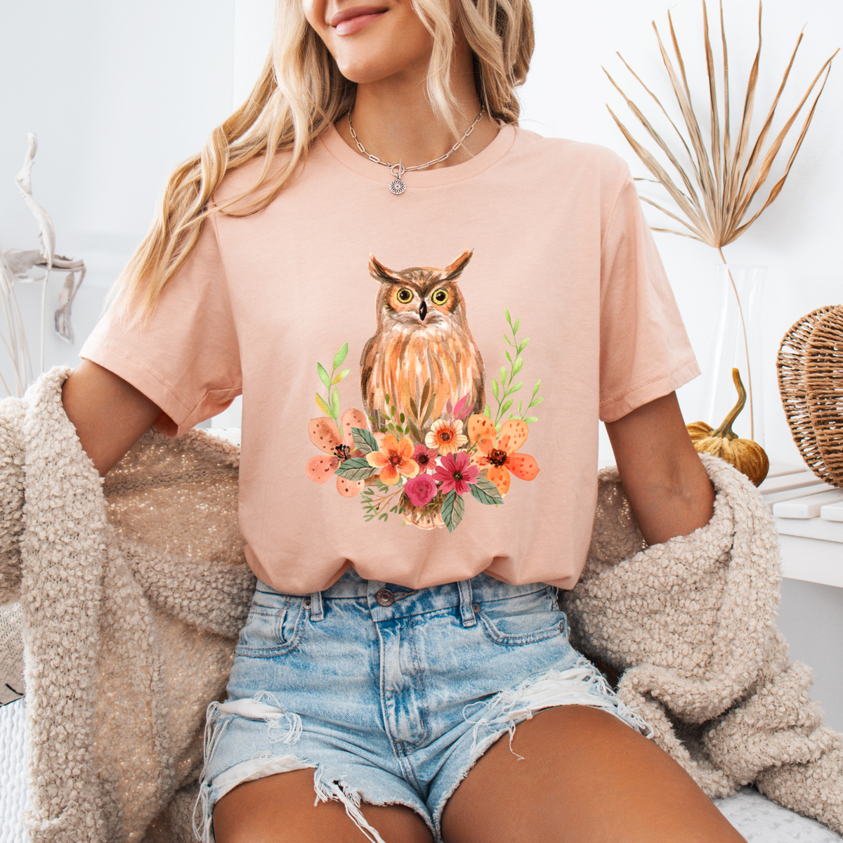 Owl & Wildflower T-Shirt