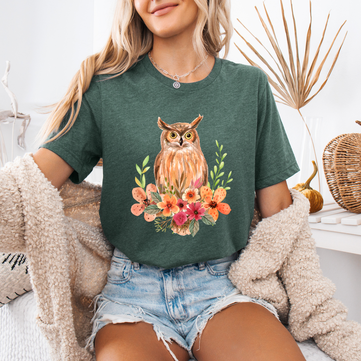 Owl & Wildflower T-Shirt