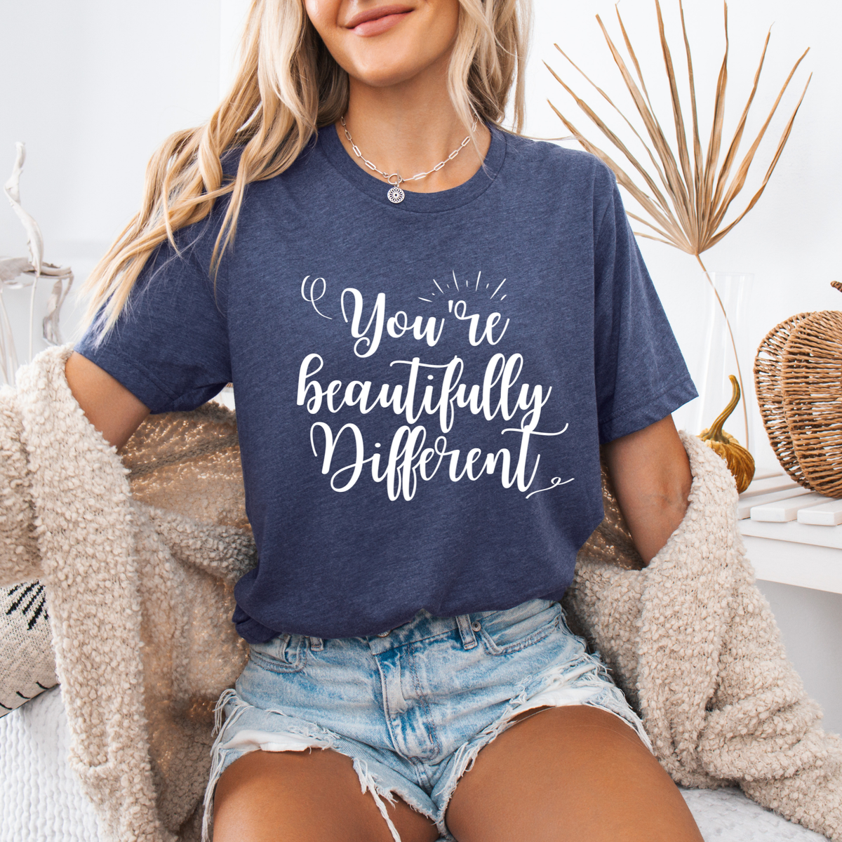 "You're Beautifully Different" Inspirational T-Shirt