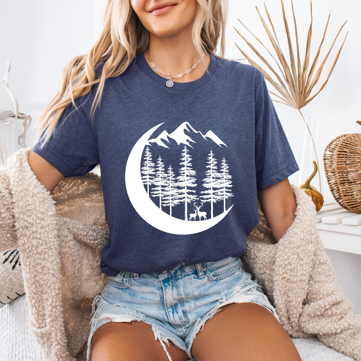 Moonlit Forest Silhouette T-shirt