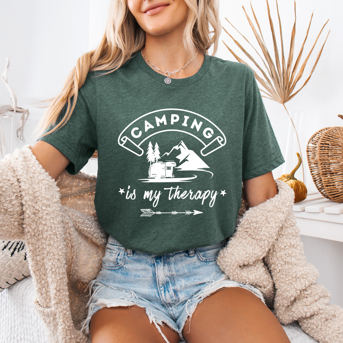 Camping Is My Therapy T-Shirt
