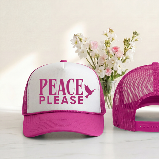 Peace Please Trucker Hat