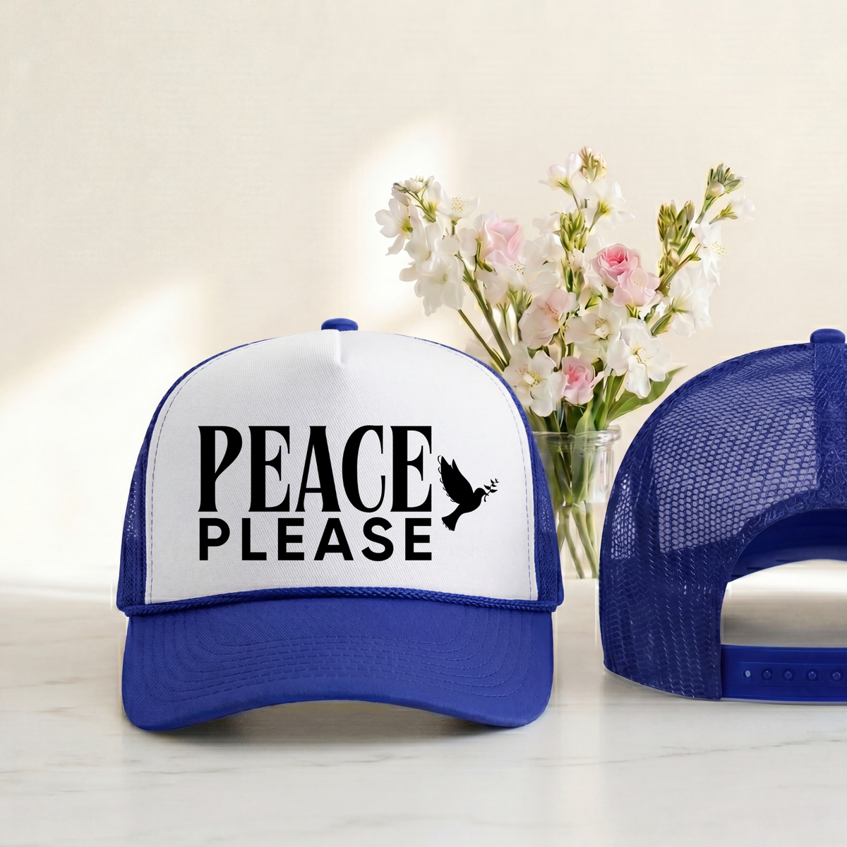 Peace Please Trucker Hat