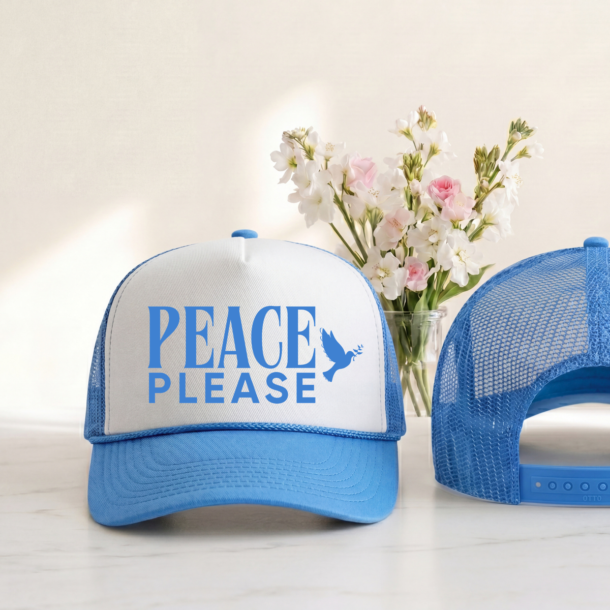 Peace Please Trucker Hat