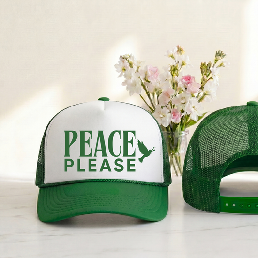 Peace Please Trucker Hat
