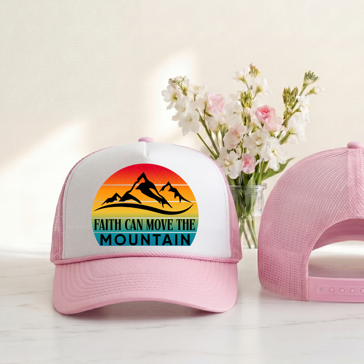 Faith Can Move the Mountain Trucker Hat