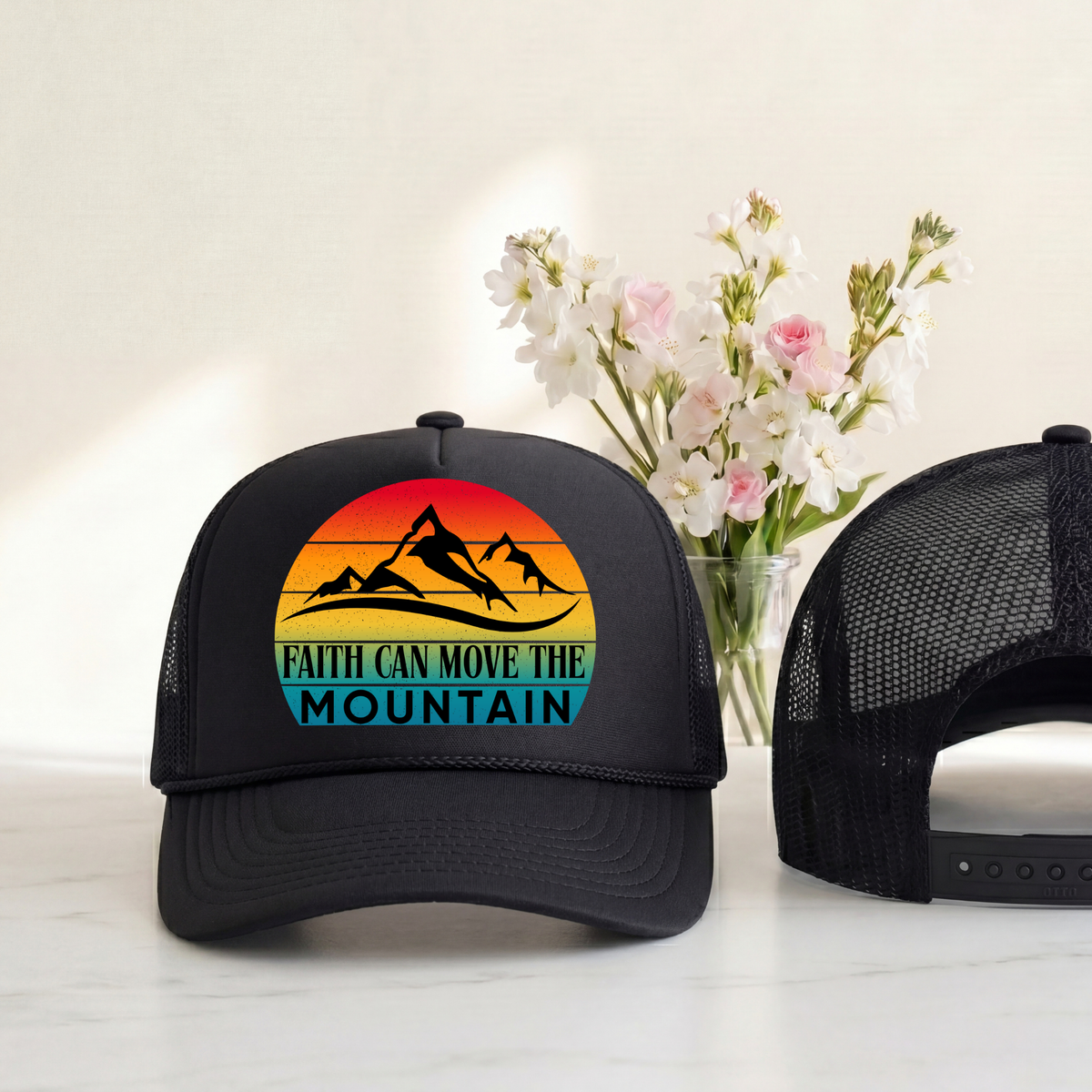 Faith Can Move the Mountain Trucker Hat