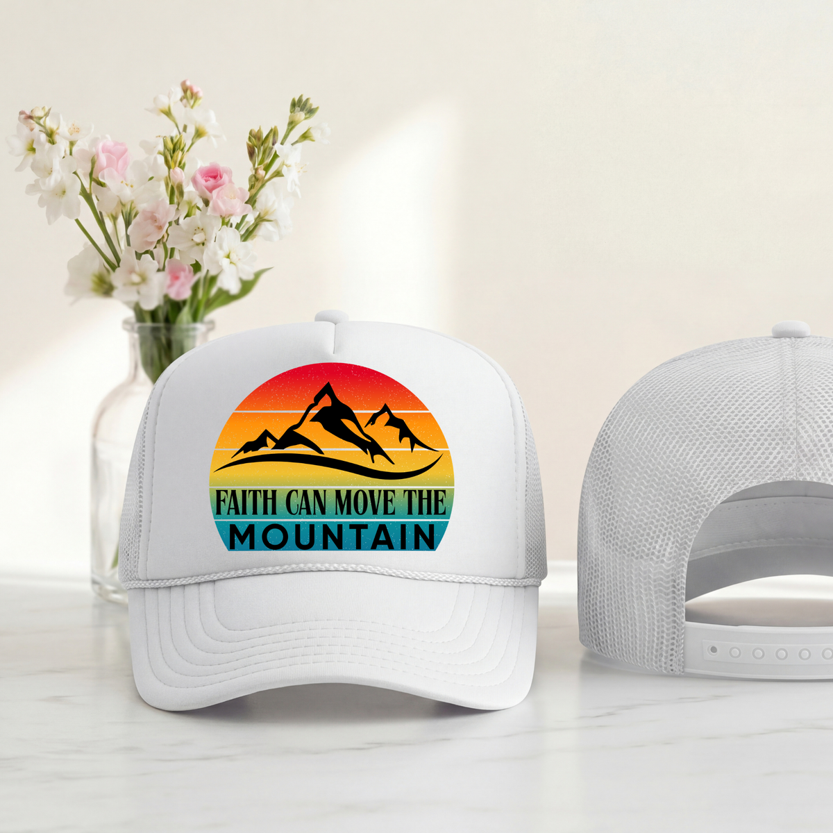 Faith Can Move the Mountain Trucker Hat