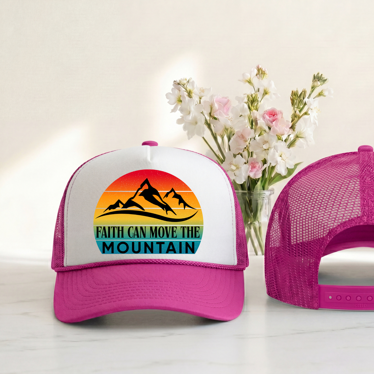 Faith Can Move the Mountain Trucker Hat