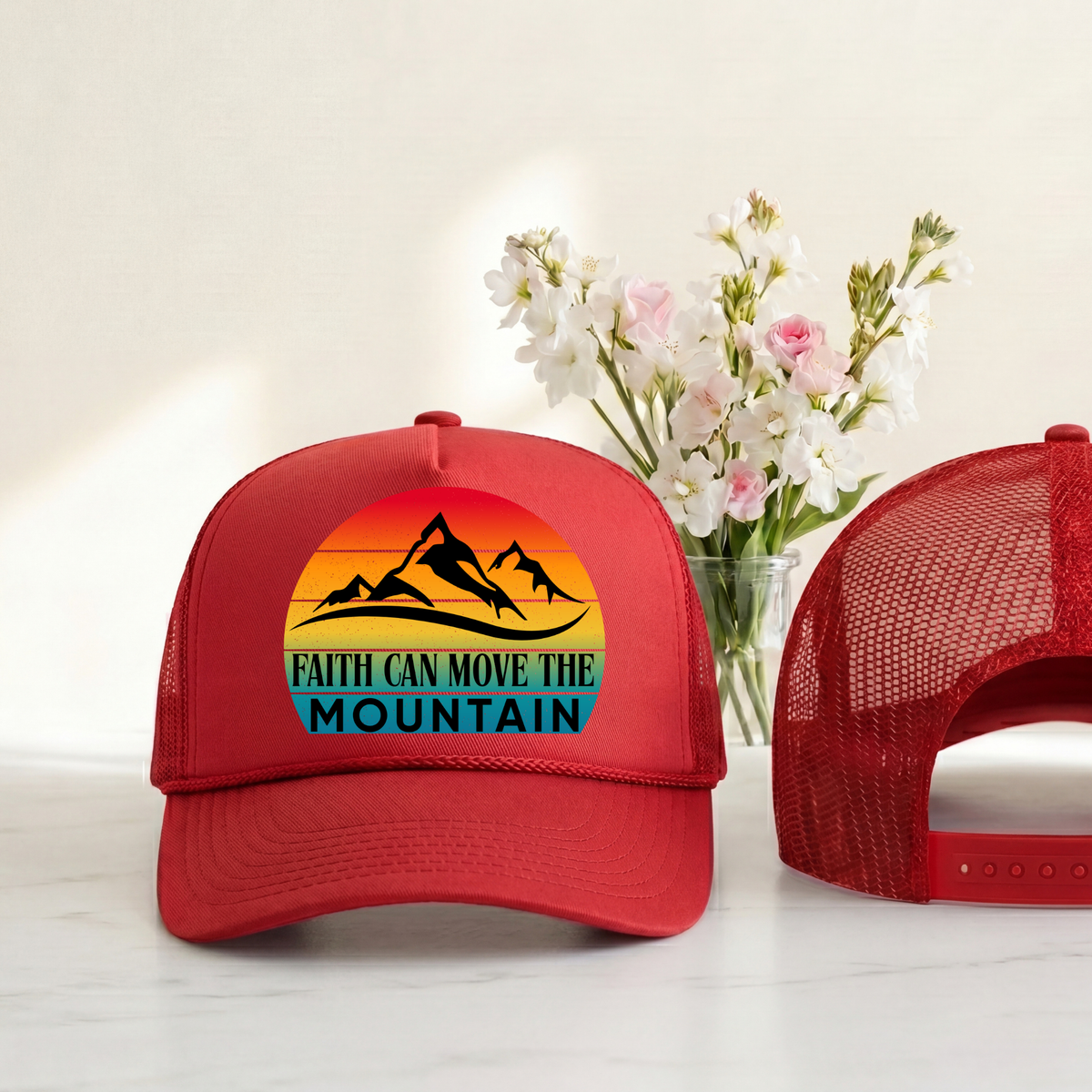 Faith Can Move the Mountain Trucker Hat