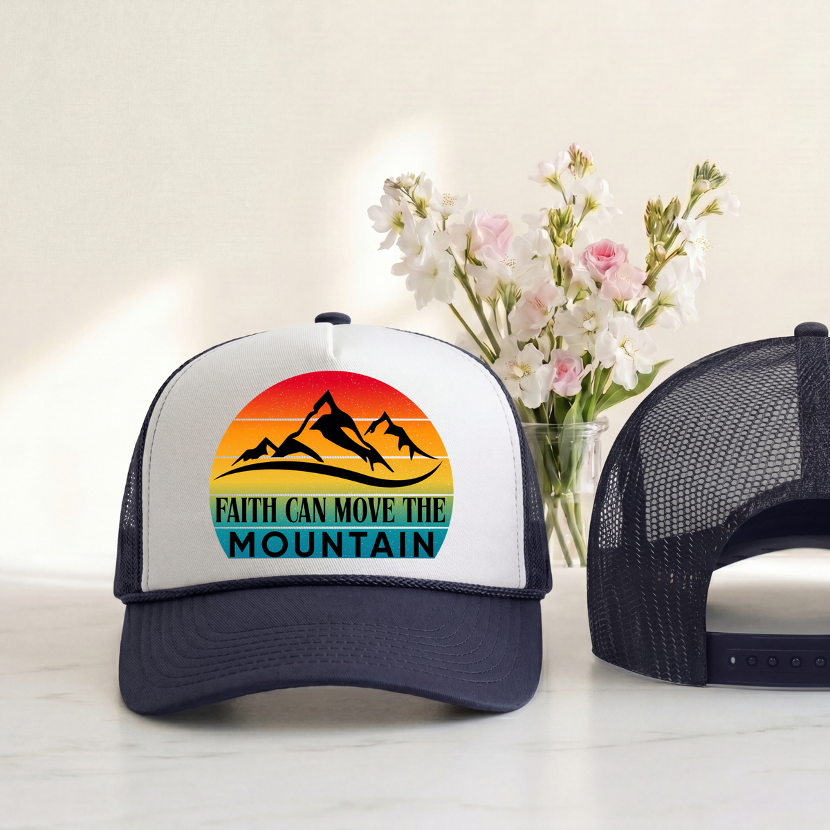 Faith Can Move the Mountain Trucker Hat