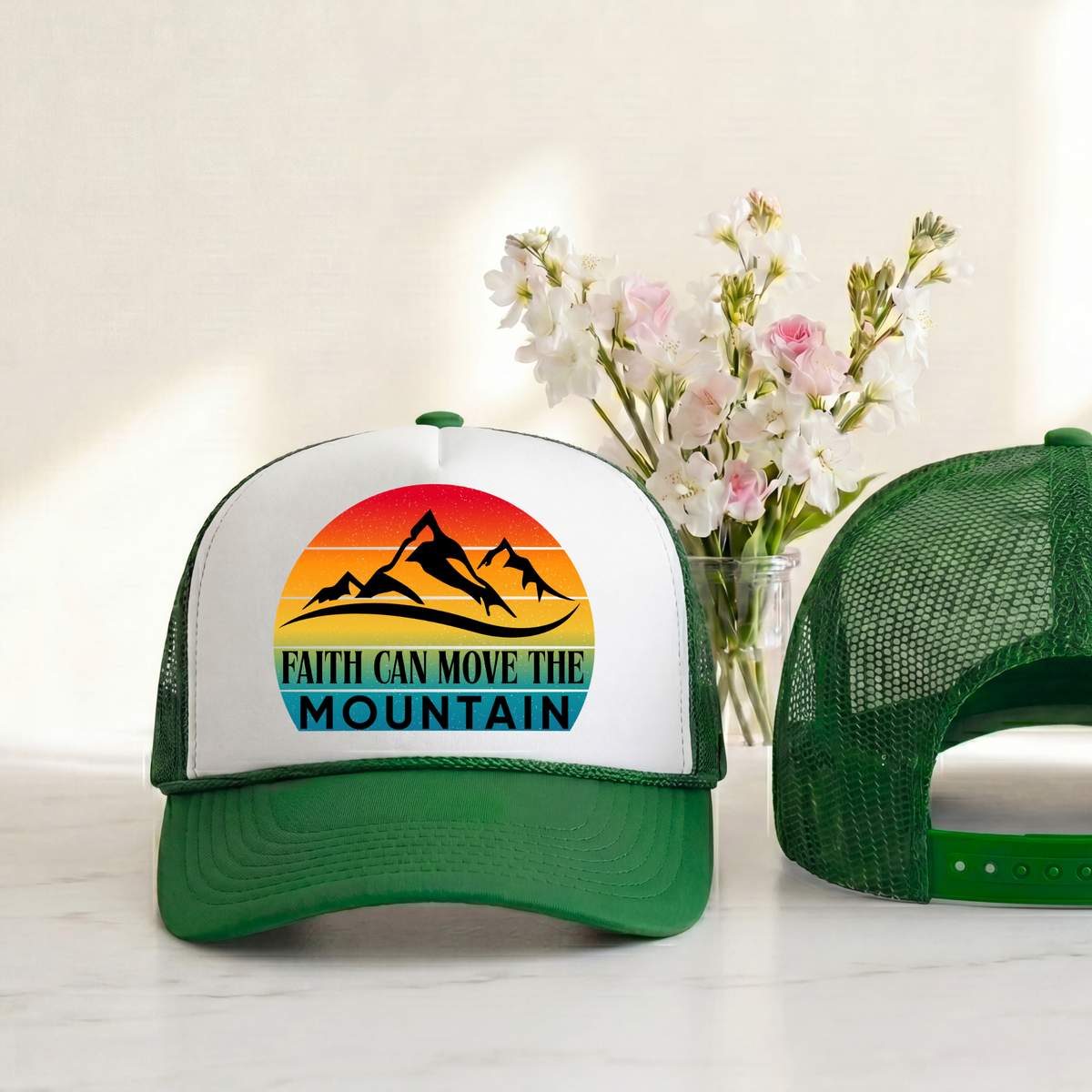 Faith Can Move the Mountain Trucker Hat