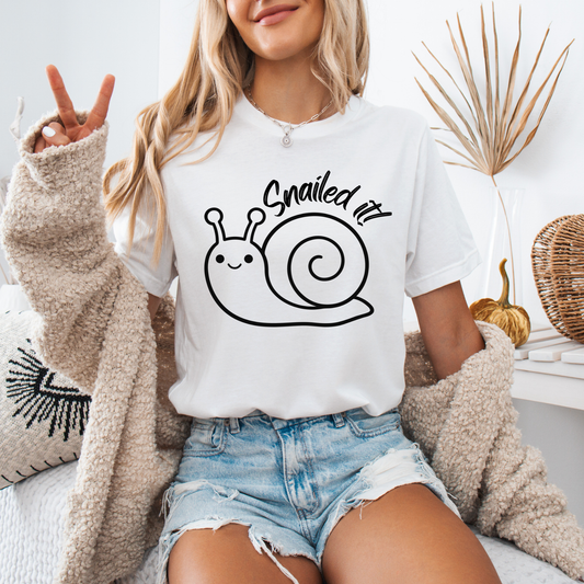 Snailed It Snail Cute T-Shirt