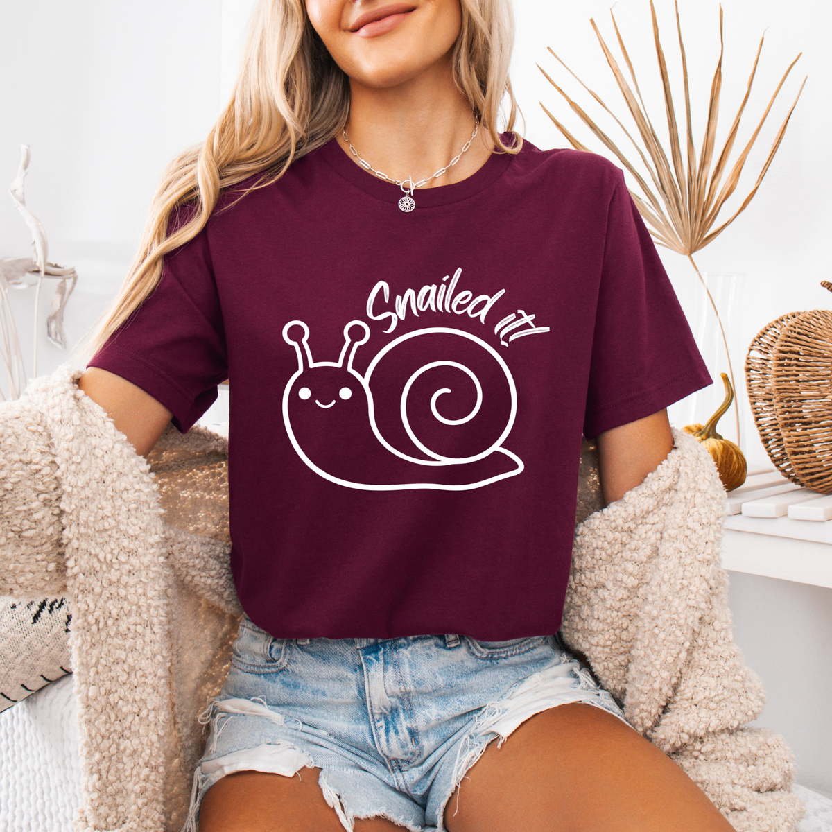 Snailed It Snail Cute T-Shirt